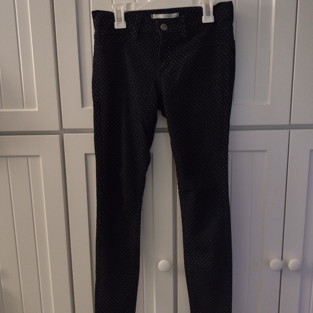 Girls Navy Blue with White Dots Pants